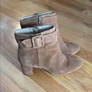 Ann Taylor Brown Suede Ankle Boots